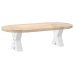 Patas de mesa de centro forma X 2uds acero blanco 40x(30-31) cm