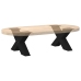 Patas de mesa de centro forma X 2uds acero negro 60x(30-31) cm