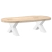 Patas de mesa de centro forma X 2uds acero blanco 60x(30-31) cm