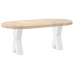 Patas de mesa de centro forma X 2uds acero blanco 28x(42-43) cm