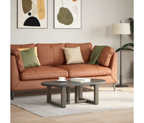 Patas de mesa centro forma T 2uds acero natural 40x25x(30-31)cm