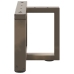 Patas de mesa centro forma T 2uds acero natural 50x25x(30-31)cm