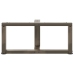 Patas de mesa centro forma T 2uds acero natural 60x25x(30-31)cm
