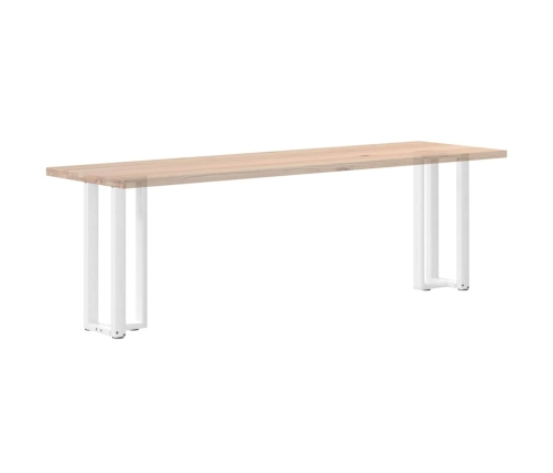 Patas de mesa consola en forma de T 2 unidades acero blanco