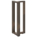 Patas mesa consola forma T 2 uds acero natural 38x25x(72-73) cm