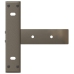 Patas mesa consola forma T 2 uds acero natural 38x25x(72-73) cm