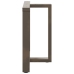 Patas mesa comedor forma T 2uds acero natural 80x35x(72-73)cm