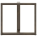 Patas mesa comedor forma T 2uds acero natural 80x35x(72-73)cm