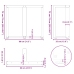 Patas mesa comedor forma T 2uds acero natural 80x35x(72-73)cm