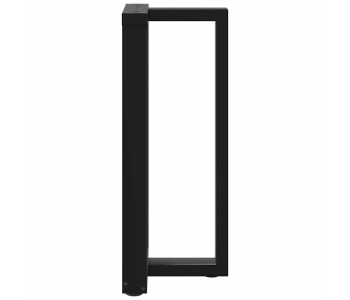 Patas de mesa de bar forma T 2 uds acero negro 40x35x(90-91) cm