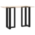 Patas de mesa de bar forma T 2 uds acero negro 40x35x(90-91) cm