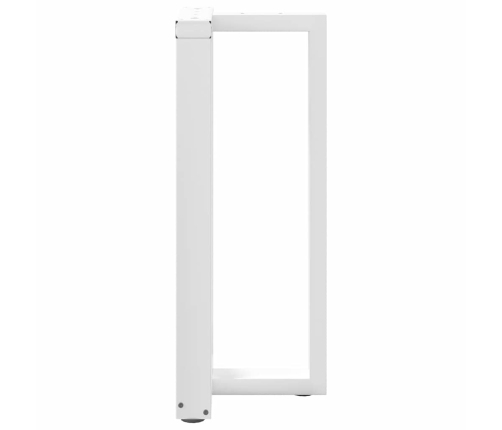 Patas de mesa de bar forma T 2 uds acero blanco 40x35x(90-91)cm