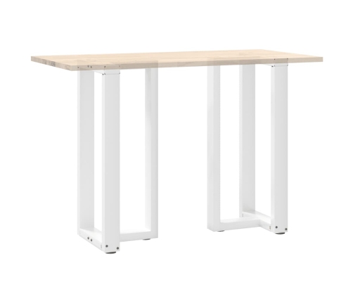 Patas de mesa de bar forma T 2 uds acero blanco 40x35x(90-91)cm