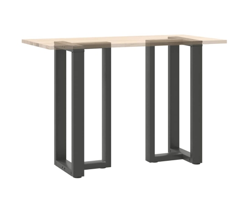 Patas de mesa bar forma T 2 uds acero antracita 40x35x(90-91)cm