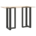 Patas de mesa bar forma T 2 uds acero antracita 40x35x(90-91)cm