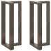 Patas de mesa bar forma T 2 uds acero natural 40x35x(90-91)cm