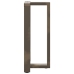 Patas de mesa bar forma T 2 uds acero natural 40x35x(90-91)cm