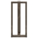 Patas de mesa bar forma T 2 uds acero natural 40x35x(90-91)cm