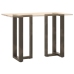 Patas de mesa bar forma T 2 uds acero natural 40x35x(90-91)cm