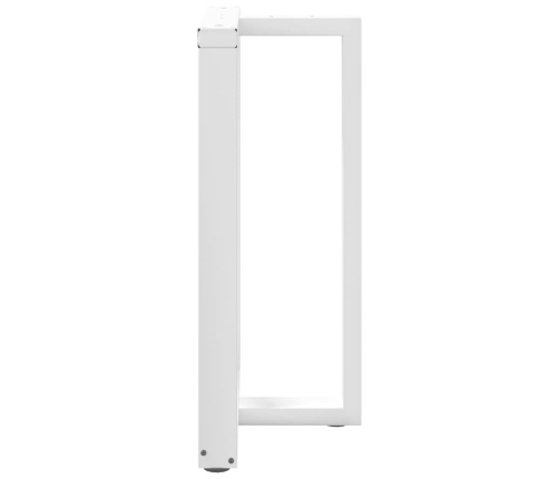 Patas de mesa de bar forma T 2 uds acero blanco 60x35x(90-91)cm