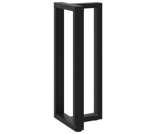 Patas de mesa bar forma T 2 uds acero negro 40x35x(100-101) cm