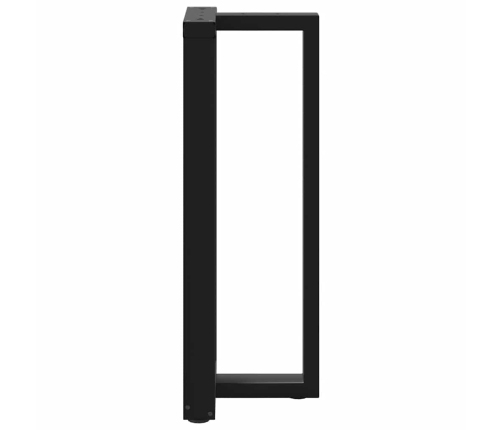 Patas de mesa bar forma T 2 uds acero negro 40x35x(100-101) cm