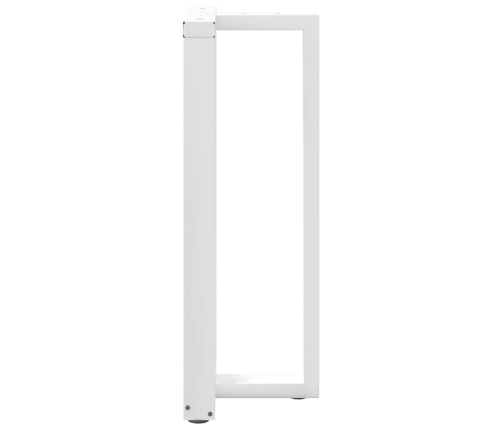 Patas de mesa bar forma T 2 uds acero blanco 40x35x(100-101) cm