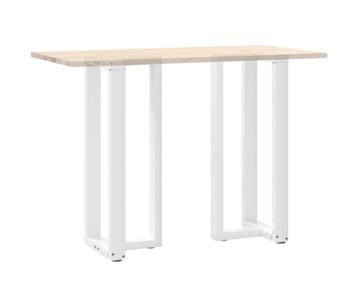 Patas de mesa bar forma T 2 uds acero blanco 40x35x(100-101) cm