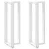 Patas de mesa bar forma T 2 uds acero blanco 40x35x(110-111) cm