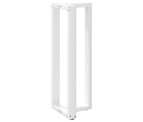 Patas de mesa bar forma T 2 uds acero blanco 40x35x(110-111) cm