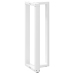 Patas de mesa bar forma T 2 uds acero blanco 40x35x(110-111) cm