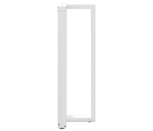 Patas de mesa bar forma T 2 uds acero blanco 40x35x(110-111) cm