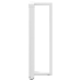 Patas de mesa bar forma T 2 uds acero blanco 40x35x(110-111) cm