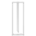 Patas de mesa bar forma T 2 uds acero blanco 40x35x(110-111) cm