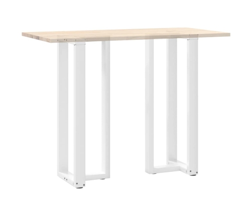 Patas de mesa bar forma T 2 uds acero blanco 40x35x(110-111) cm