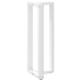 Patas de mesa bar forma T 2 uds acero blanco 50x35x(110-111) cm