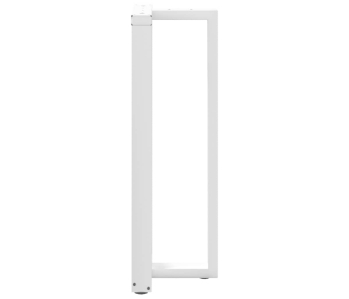 Patas de mesa bar forma T 2 uds acero blanco 50x35x(110-111) cm