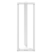 Patas de mesa bar forma T 2 uds acero blanco 50x35x(110-111) cm