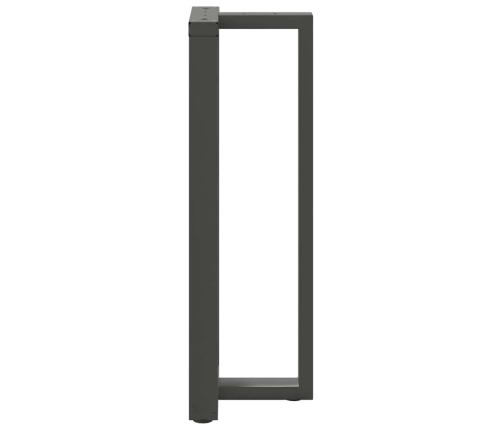 Patas mesa bar forma T 2 uds acero antracita 50x35x(110-111)cm