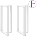 Patas de mesa bar forma T 2 uds acero blanco 60x35x(110-111) cm