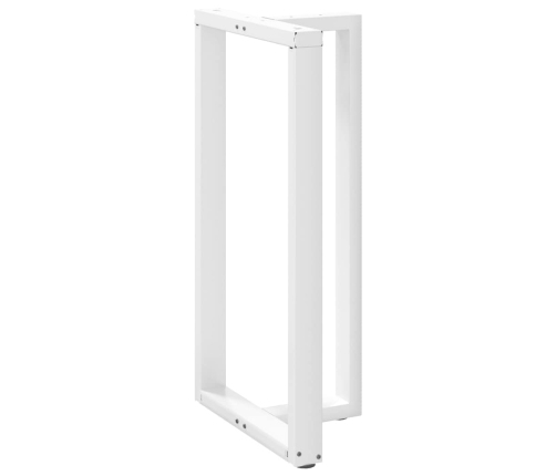 Patas de mesa bar forma T 2 uds acero blanco 60x35x(110-111) cm