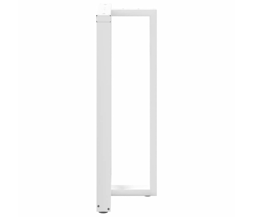 Patas de mesa bar forma T 2 uds acero blanco 60x35x(110-111) cm