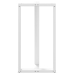 Patas de mesa bar forma T 2 uds acero blanco 60x35x(110-111) cm