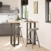 Patas mesa bar forma T 2 uds acero natural 60x35x(110-111) cm
