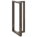 Patas mesa bar forma T 2 uds acero natural 60x35x(110-111) cm