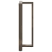 Patas mesa bar forma T 2 uds acero natural 60x35x(110-111) cm