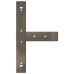 Patas mesa bar forma T 2 uds acero natural 60x35x(110-111) cm