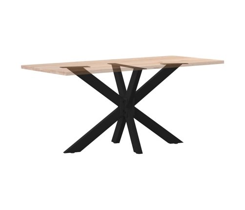 Pata de mesa comedor forma araña negra 120x68x(72-73) cm acero