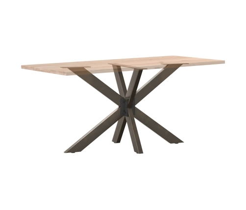 Pata mesa comedor forma araña natural 120x68x(72-73) cm acero