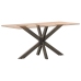 Pata mesa comedor forma araña natural 120x68x(72-73) cm acero